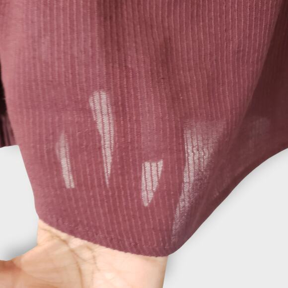 Faherty Womens Willa Blouse Catawaba Grape Purple Sz Medium Boho Peasant Classic - Picture 7 of 15